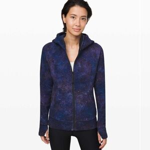 Lululemon Scuba Hoodie Light Cotton Fleece in Polar Light Blue Multi, size 4